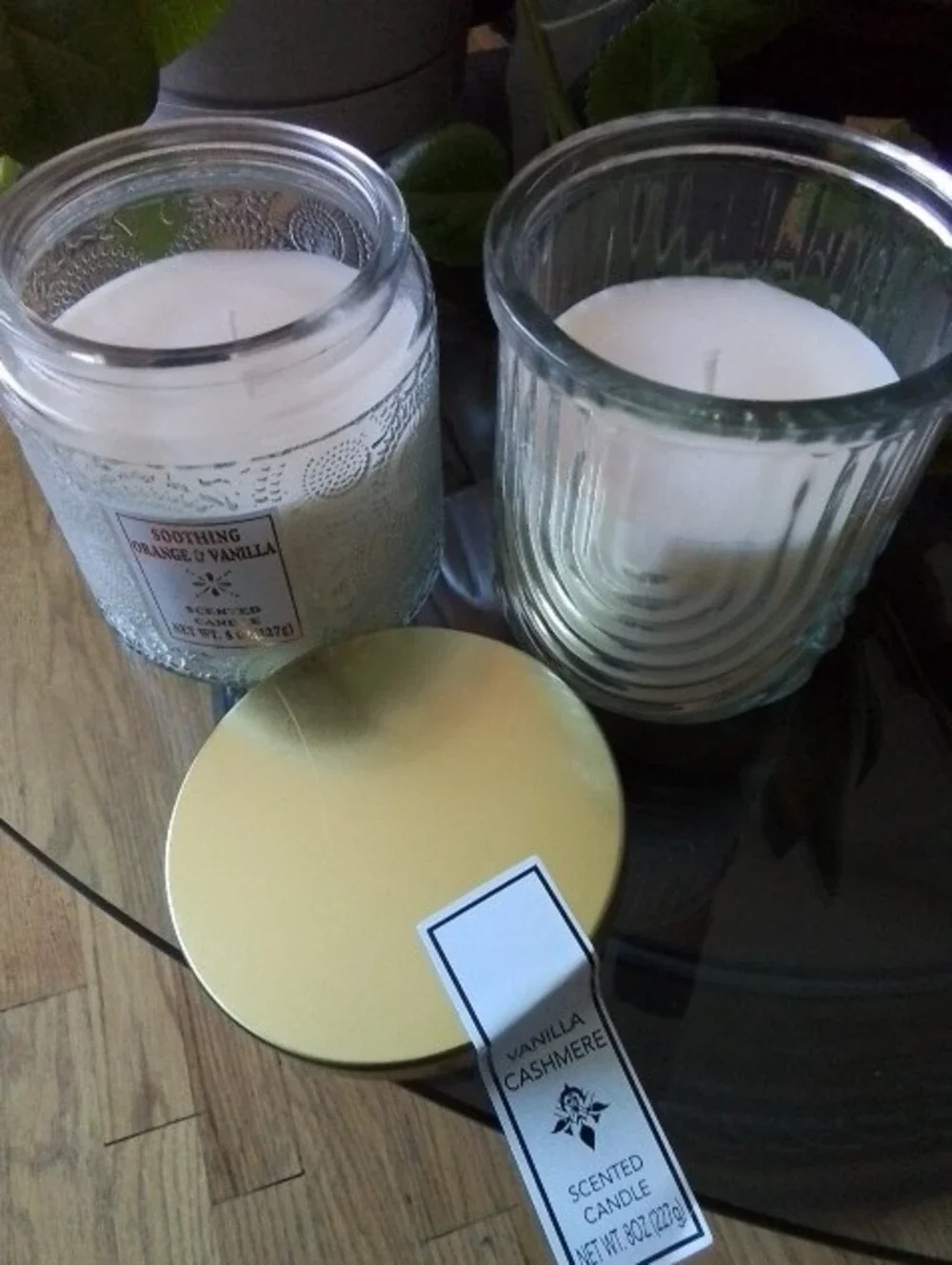Soothing Orange & Vanilla Scented Candle - White